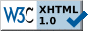 W3C - valid-xhtml10